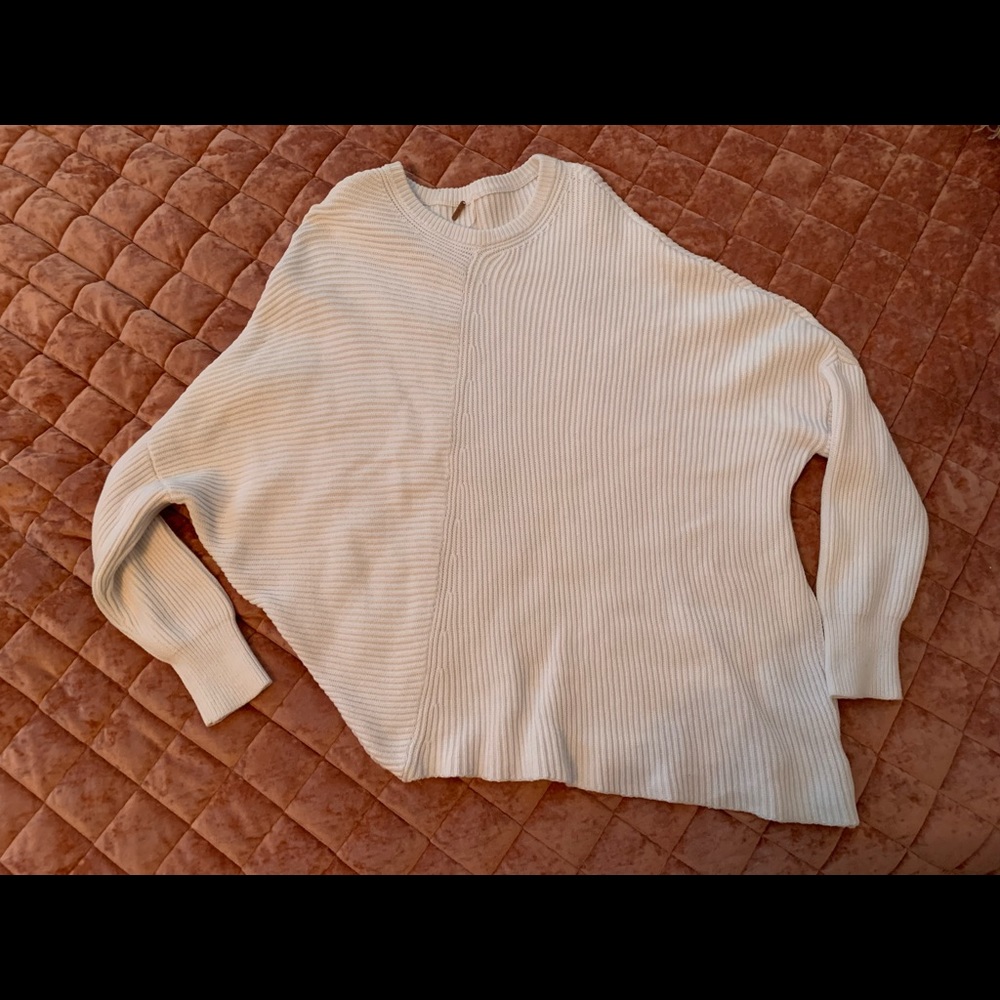 white free people sweater